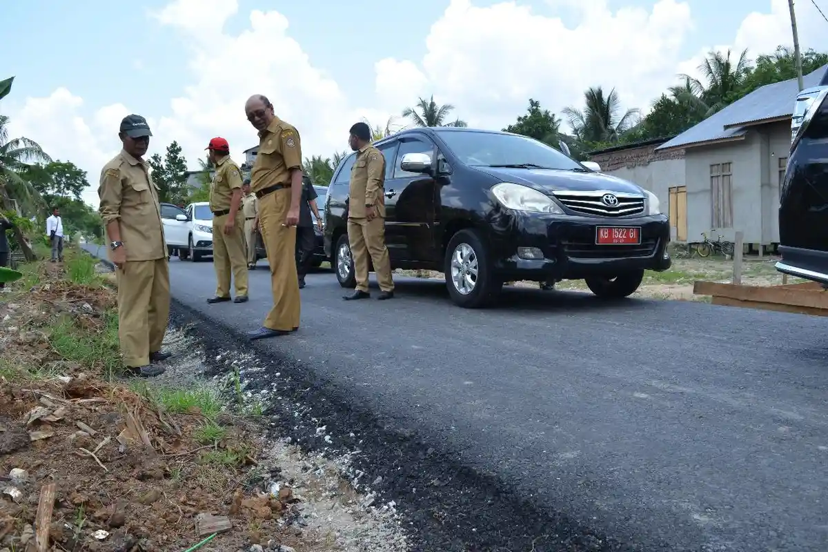 Diakhir Jabatan, Hildi Hamid Tinjau Proyek Infrastruktur Yang Dalam Tahap Pengerjaan