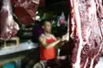 Pedagang Daging Sapi di Pasar Benhil Jakarta
