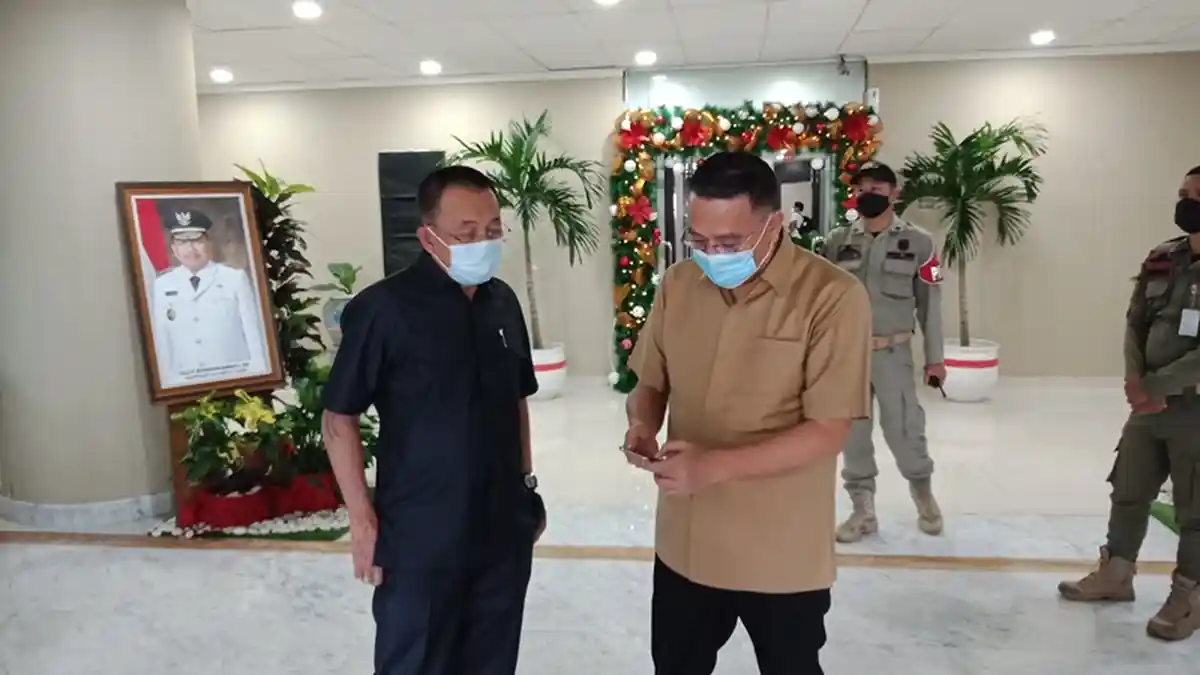 Tahun Baru 2021, Wali Kota Tomohon Jimmy Eman Sowan ke Gubernur Olly Dondokambey 