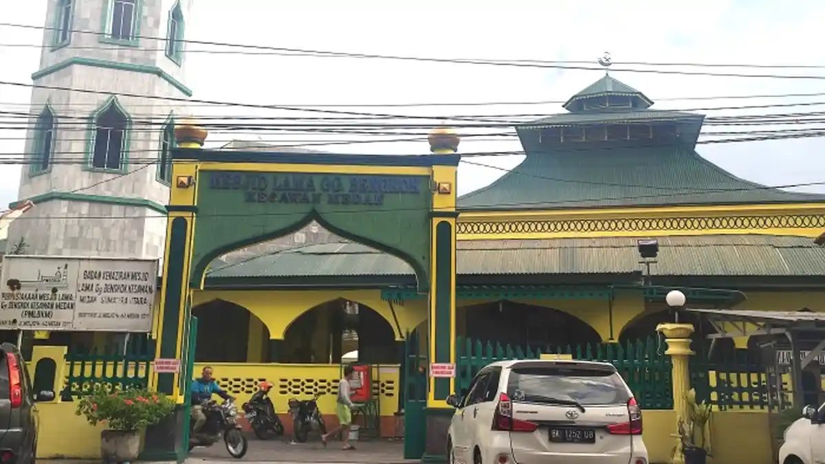 Dibangun Keturunan Tionghoa, Masjid Lama Gang Bengkok Saksi Sejarah Perkembangan Islam di Kota Medan