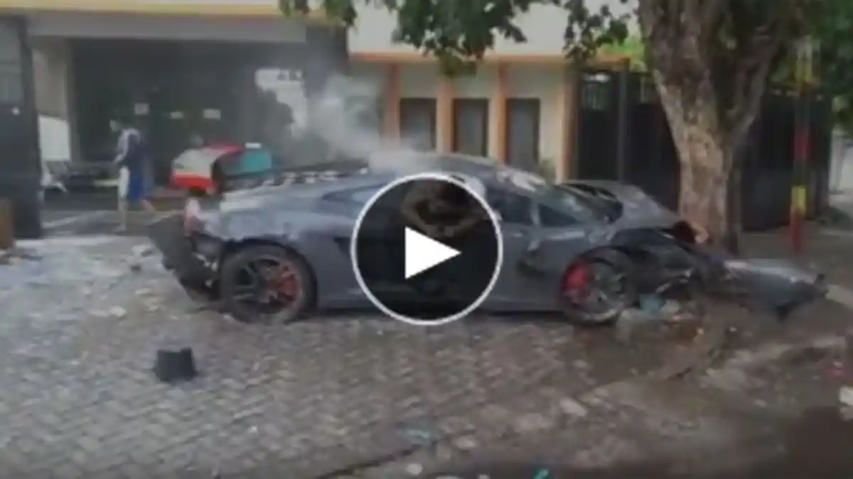 Rekaman Video Tabrakan Maut Lamborghini Beredar di Medsos