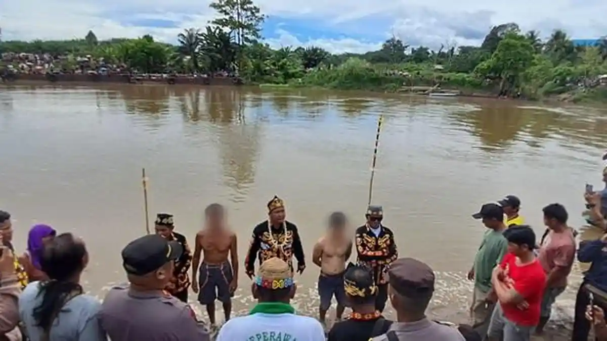 Diduga Aniaya Istri Hingga Tewas, Pria di Tulin Onsoi Hadapi Dolop, Peradilan Adat Dayak Agabag