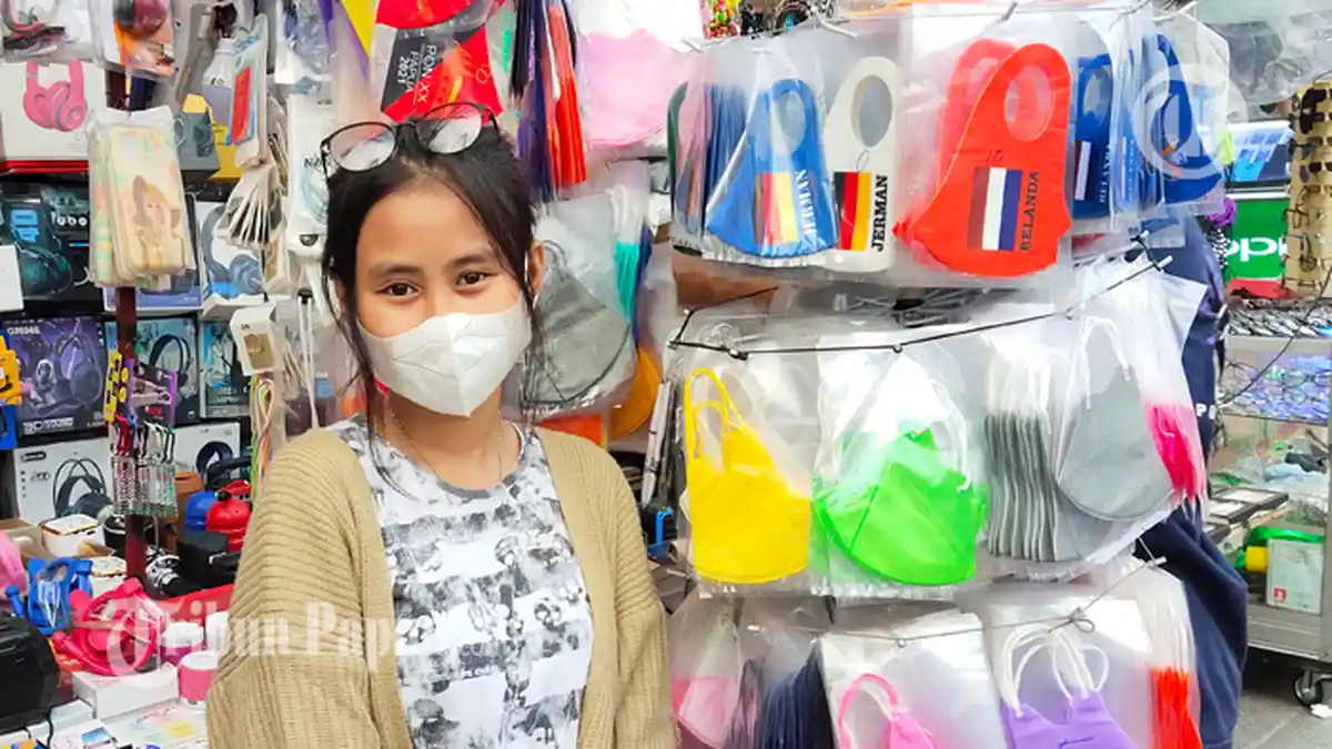 Imbas PPKM, Penjual Masker di Pasar Ampera Kota Jayapura Keluhkan Pendapatan