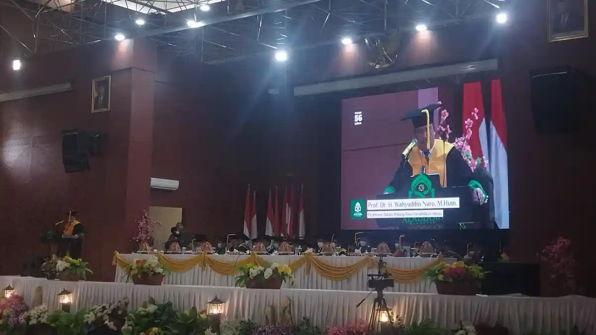 Wakil Rektor II UIN Alauddin Wahyuddin Naro Resmi Berstatus Guru Besar