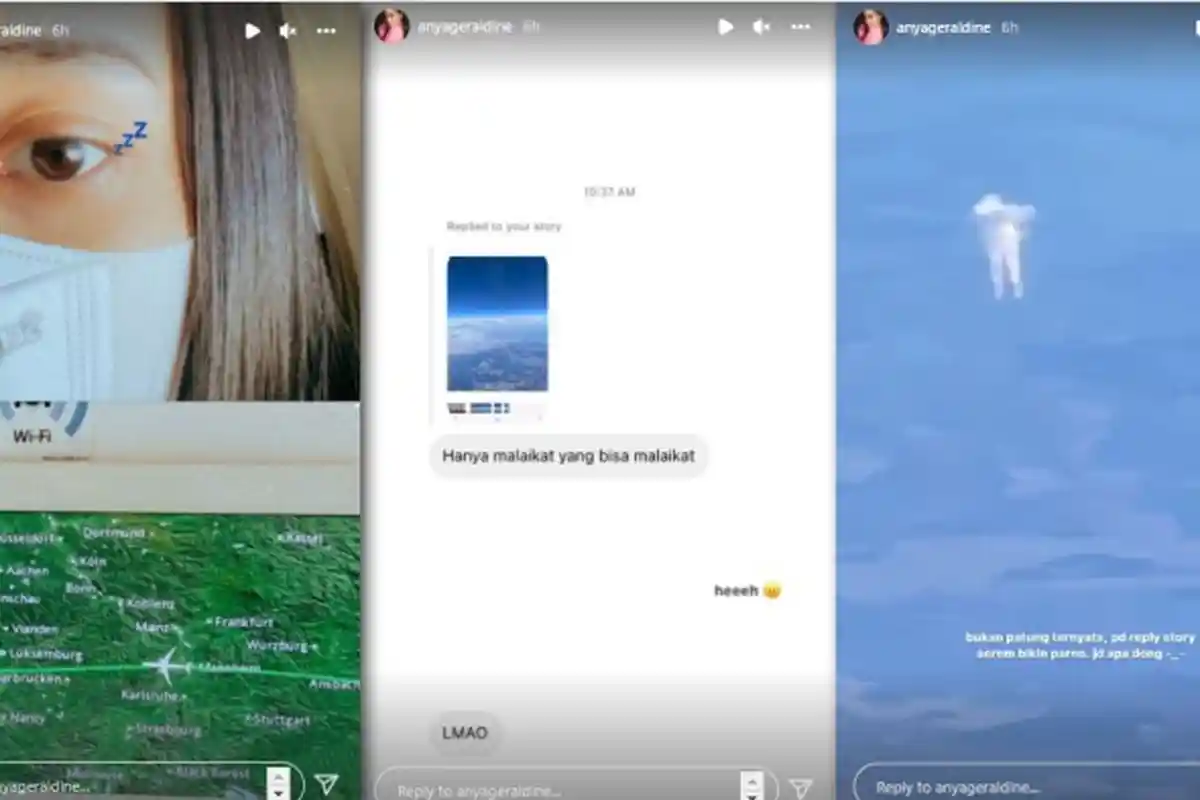 MERINDING! Anya Geraldine Bagikan Fenomena Bentuk Awan yang Aneh: Serem Bikin Parno