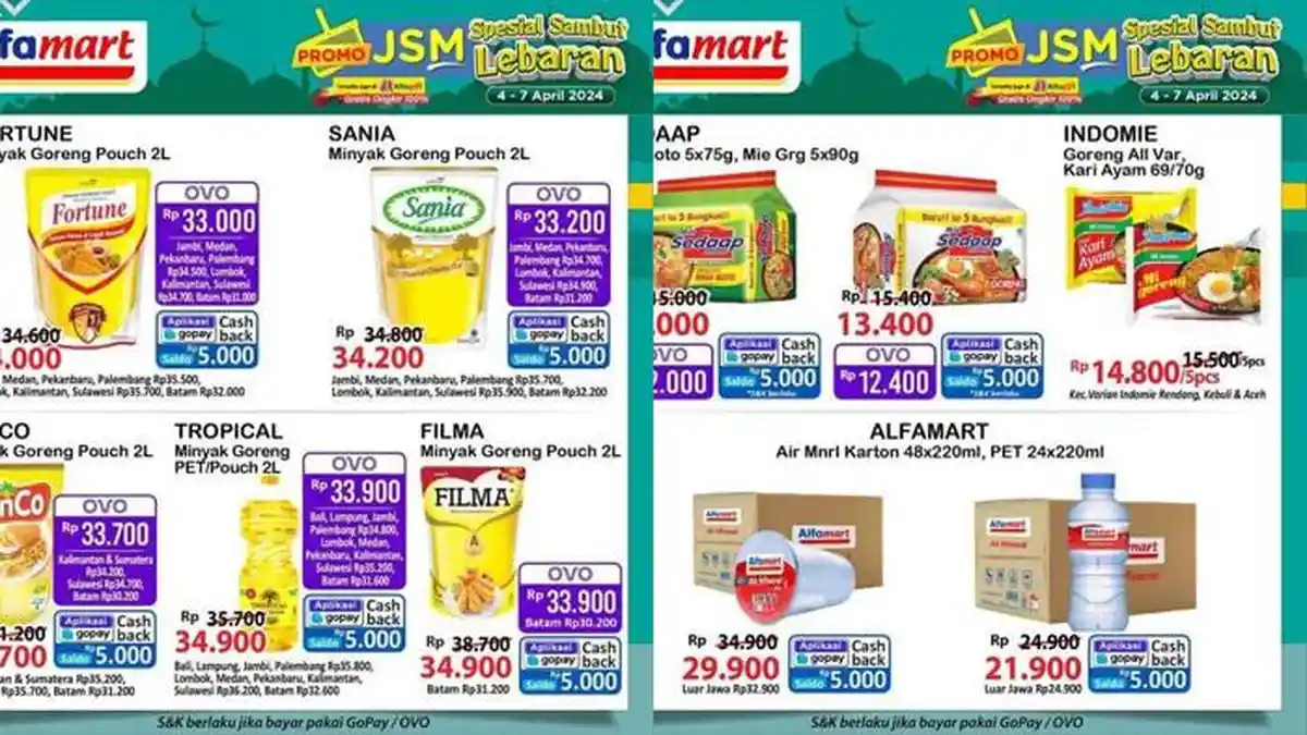 Link Katalog Promo JSM Alfamart Hari Ini Sabtu 6 April 2024: Diskon Marjan, Filma, Tango, Merries