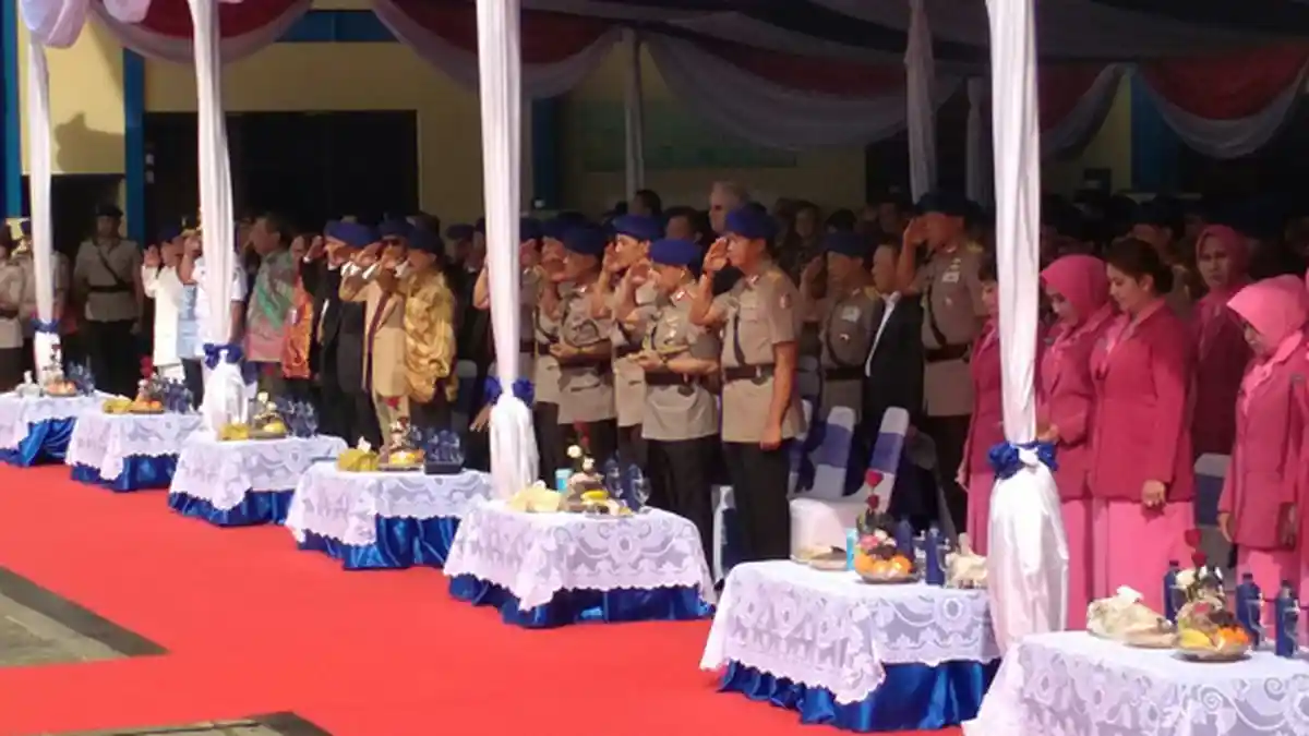 Kapolri Pakai Baret Biru Hadiri HUT ke-67 Korpolairud