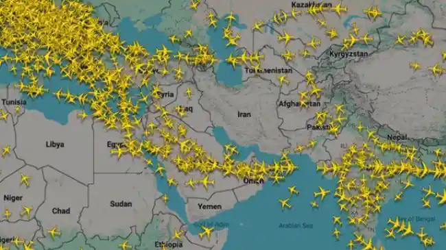 Usai Pernyataan Trump Langit Iran Sunyi, Navigasi Teluk Arab Terganggu: Picu Kecemasan Perang Baru