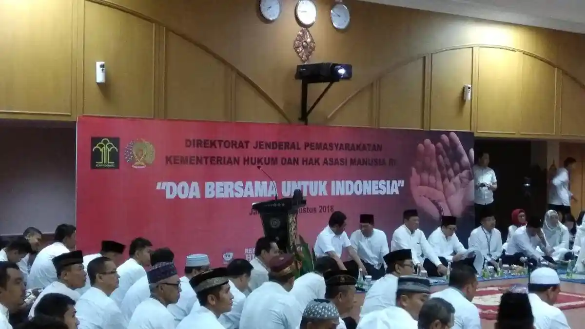 Ditjen PAS Gelar Doa Bersama Sambut HUT RI