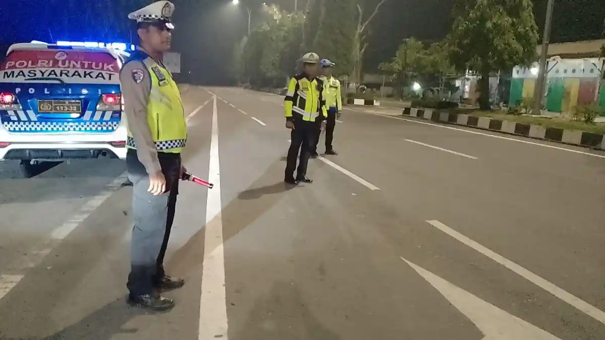 Polres Langkat Kerahkan Personel Lakukan Patroli Malam Hari Antisipasi 3C dan Premanisme