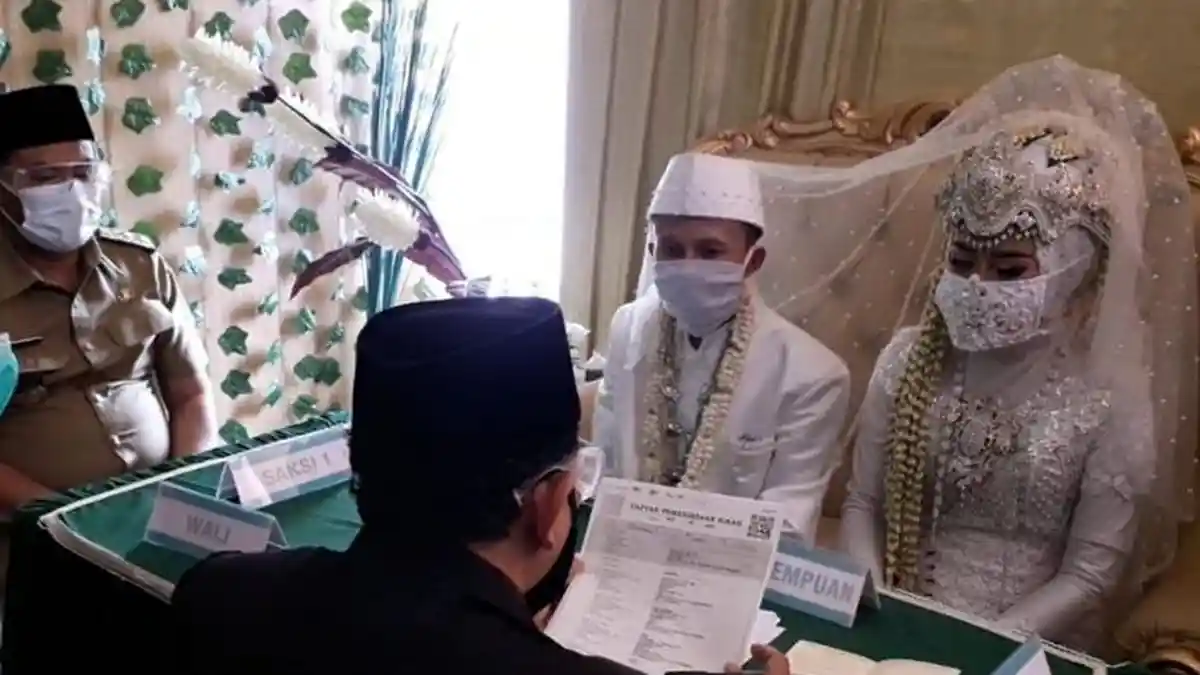 Akad Nikah Digelar di MPP dan Harus Laksanakan Protokol Kesehatan, Pengantin: Senang Sekali