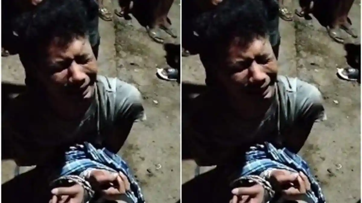 SOSOK Andri, Pria Pemarah Doyan KDRT Bacok Mantan Mertuanya, Nangis Linglung Usai Diamankan Warga