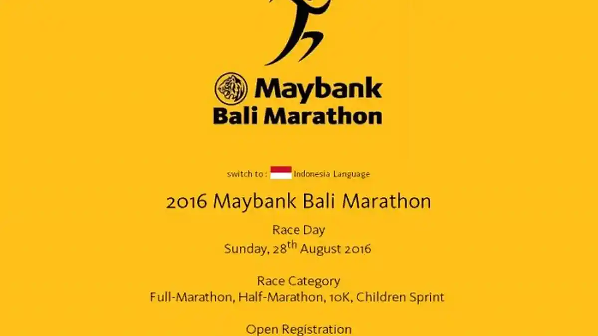 Pulau Dewata Bali Bakal Dihebohkan Maybank Bali Marathon