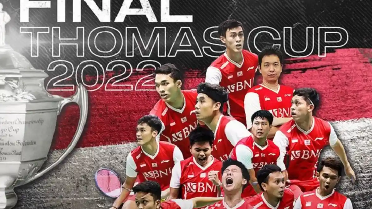 LIVE RCTI! Line Up & Link Streaming Final Piala Thomas Indonesia vs India, Ahsan/Kevin Main