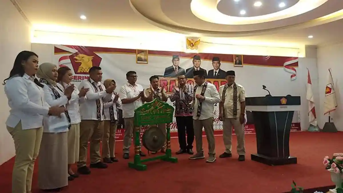 Buka Rakorcab Gerindra Sanggau, Yuliansyah Ingatkan Seluruh Kader Siap Memenangkan Partai Gerindra