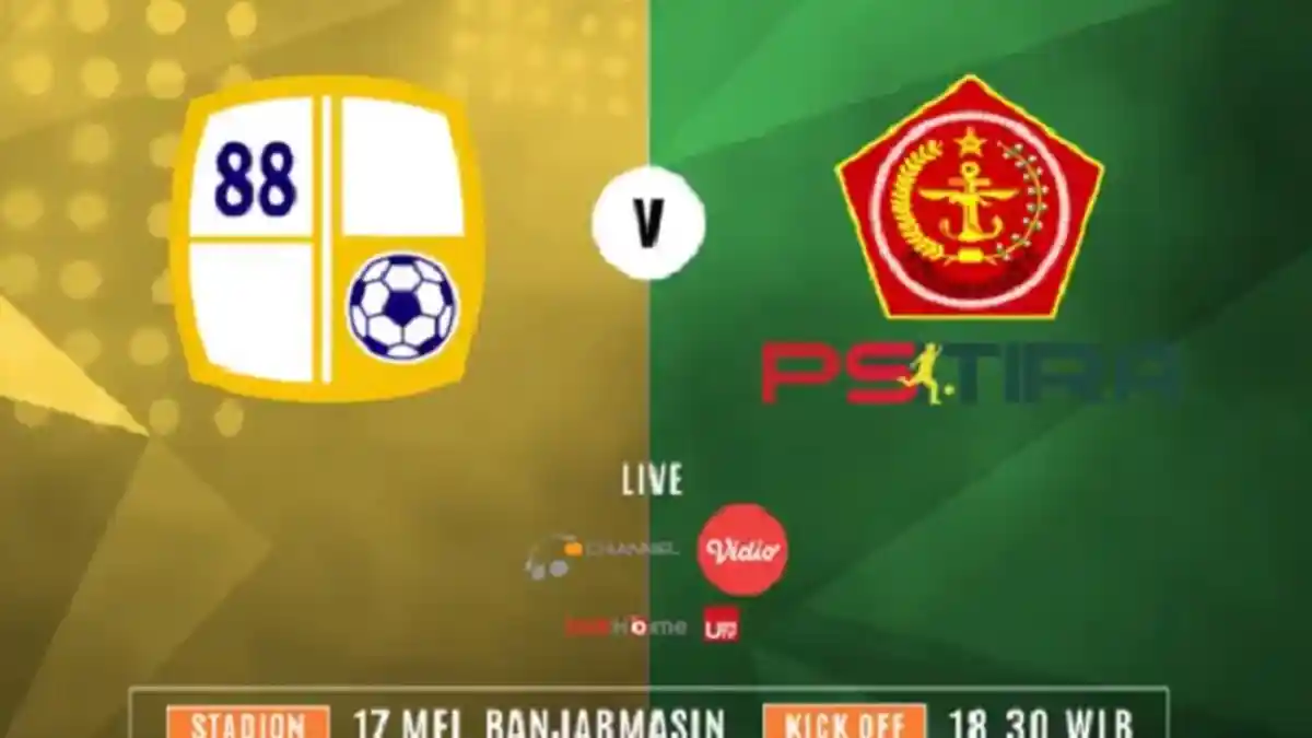 Live Streaming O'Channel Barito Putera Vs PS Tira Malam ini Jam 18.30 WIB, Laga Berat Young Warriors