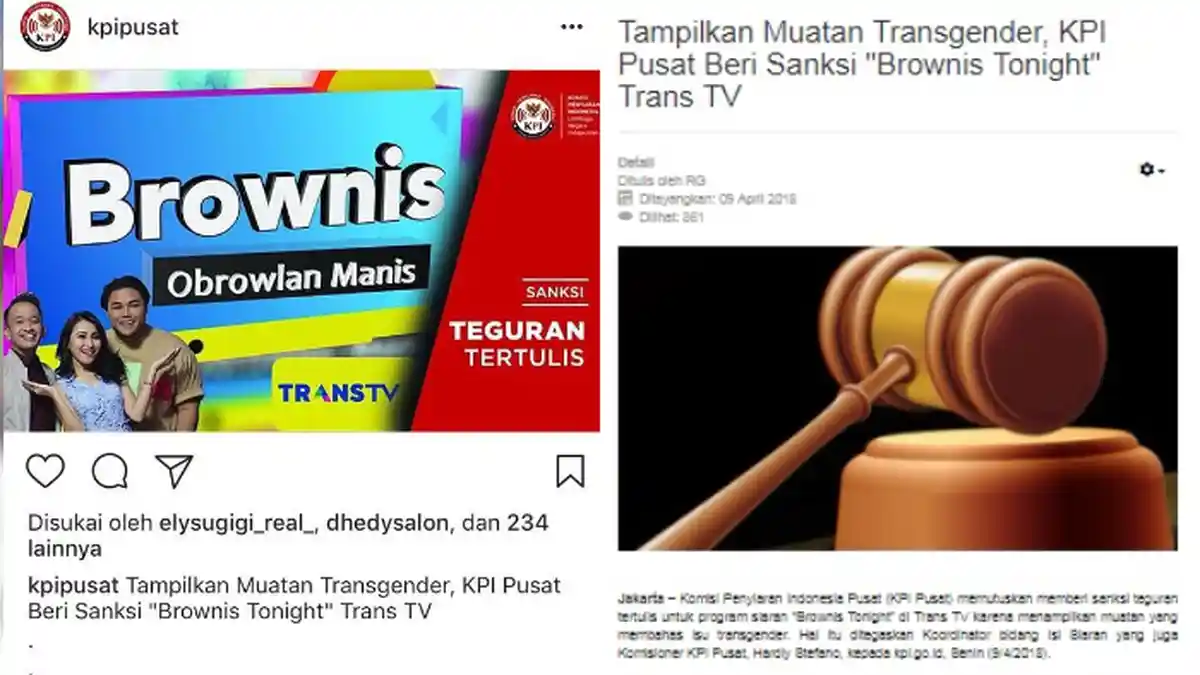 Tayangan Brownis Tonight Kena Tegur KPI Pusat, Netter: Suara Kita Terdengar!