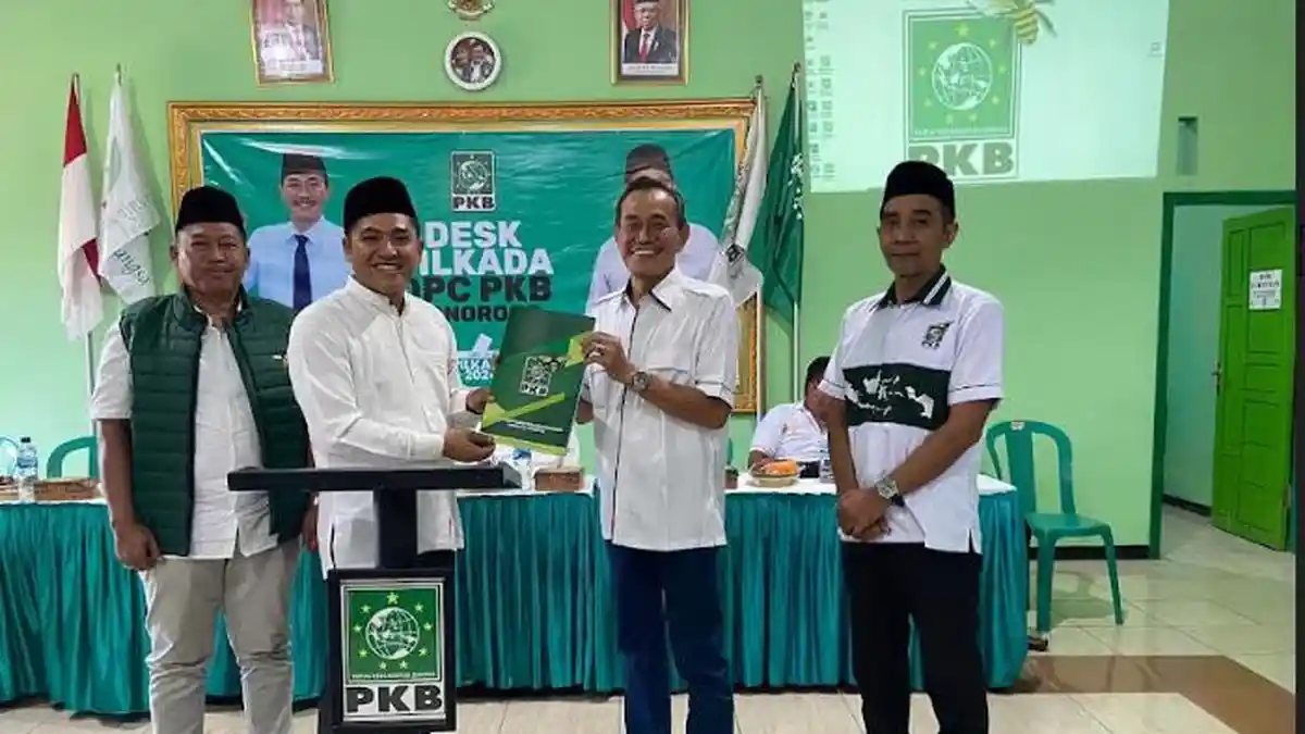 PIlkada Ponorogo 2024: Kades Muda Didik Subagio Daftar Jadi Bacabup Ponorogo ke PKB