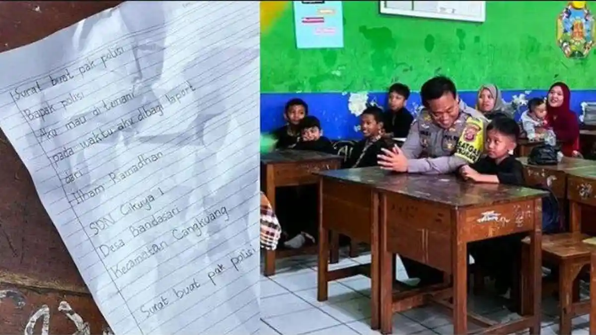 Kisah Mengharukan: Bocah SD Ditinggal Ayah Sejak Bayi, Minta Teman Polisi Ambil Raport