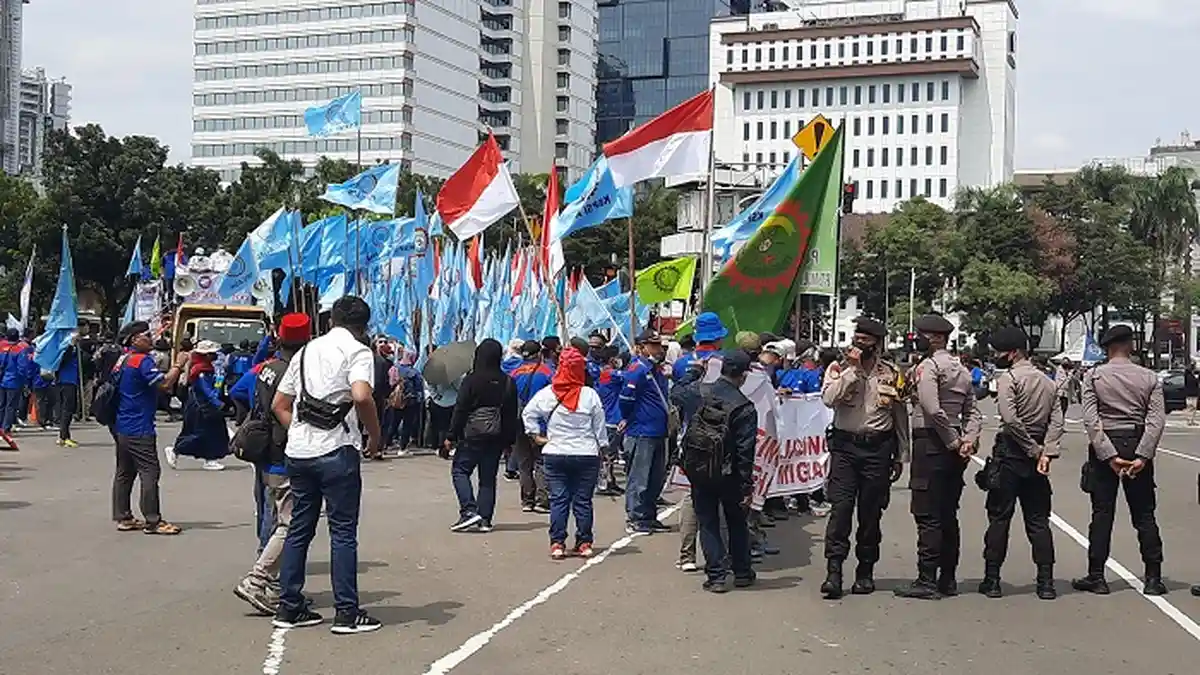 Demo Buruh dan Mahasiswa di Patung Kuda akan Dihadiri 1.500 Orang