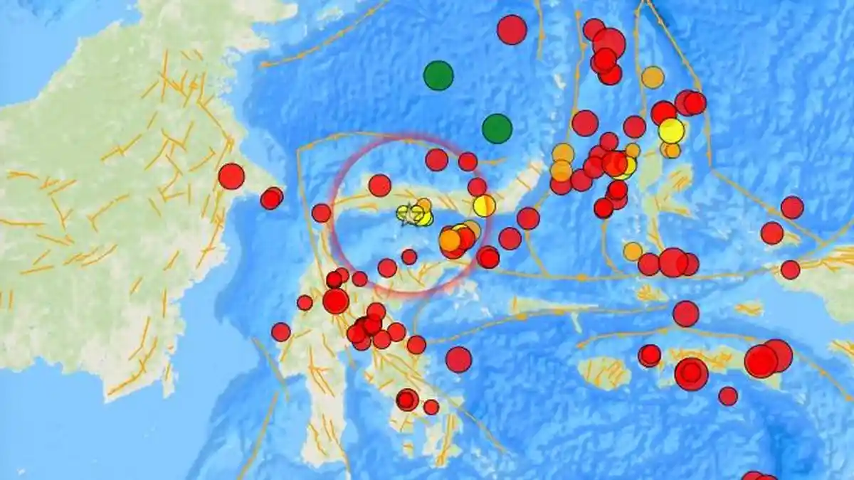 Gempa Bumi Terkini dengan SR 2,6 Menguncang Wilayah Minahasa, Indonesia BMKG: Kedalaman 166Km