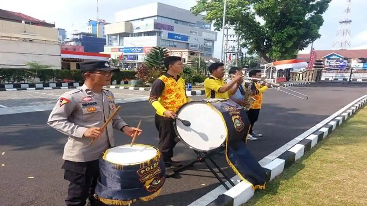 Pastikan Kesiapan Upacara HUT RI Ke 78, Polda Sumsel Lakukan Gladi Bersih