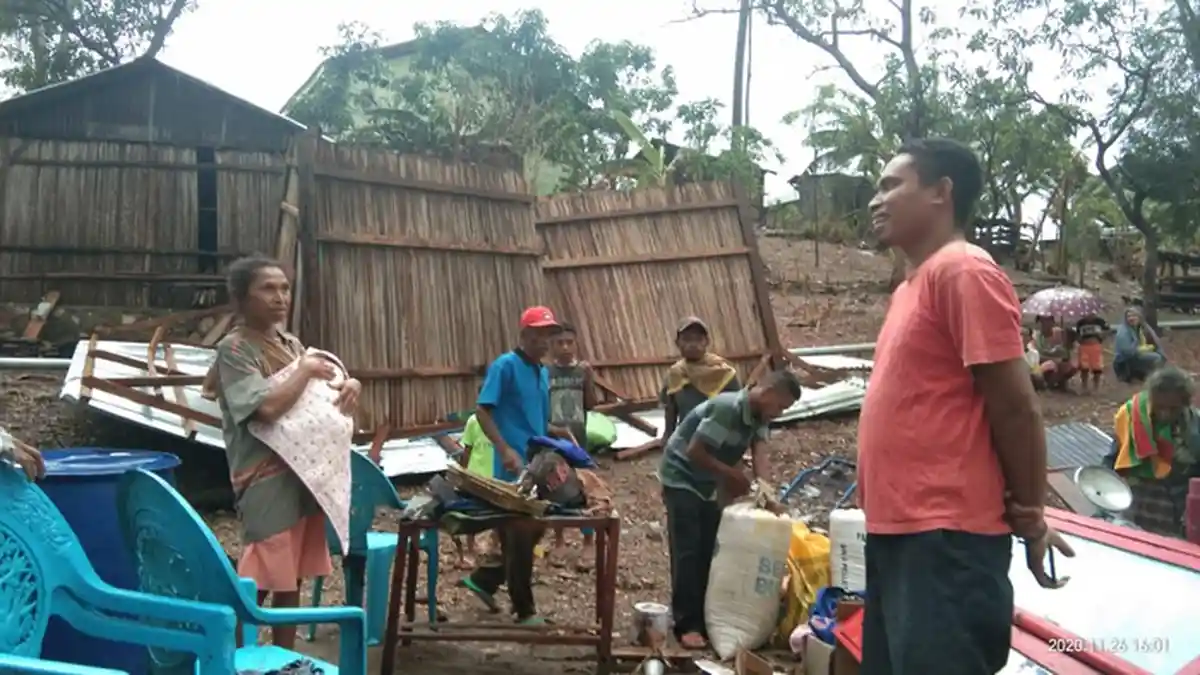 Sejumlah Rumah di TTU Rusak Diterpa Angin Puting Beliung