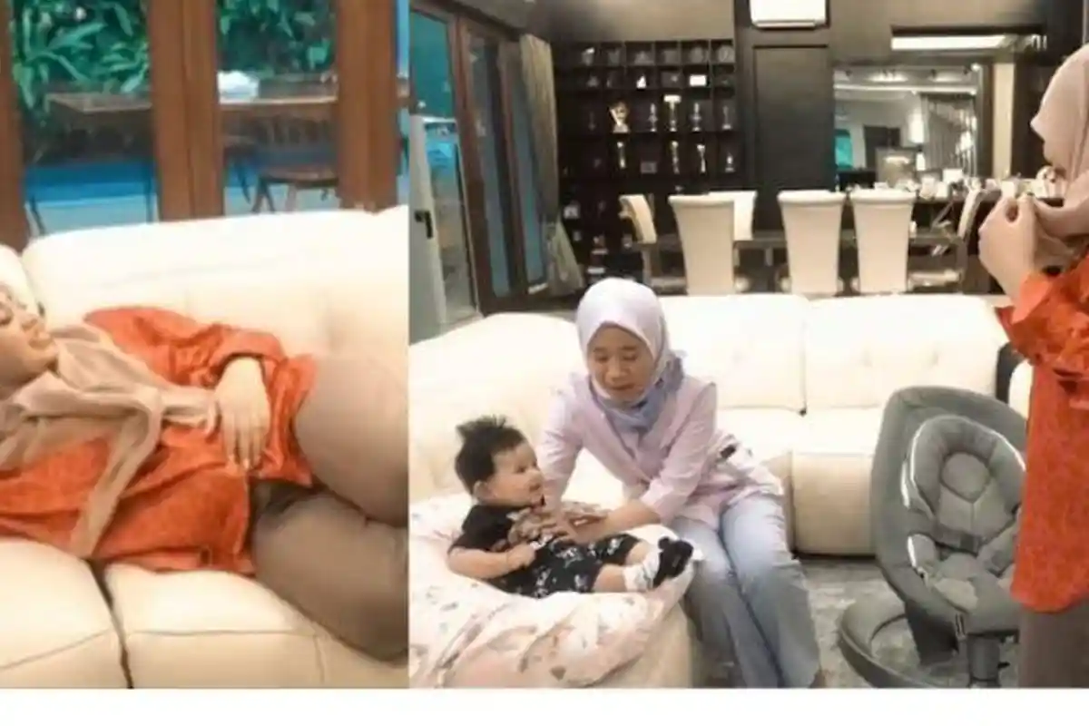 Aurel Hermansyah Heboh Menghibur Ameena Sampai Capek, Pengasuh Ameena Sampai Heran: Jadi Reog Sih!