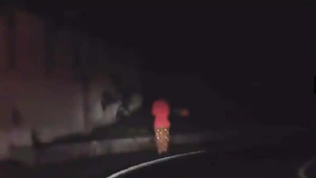 Hantu Wanita Berkebaya Merah di Pinggir Jalan Viral. Ternyata Begini Kisahnya