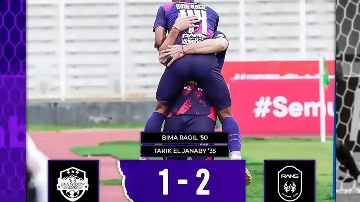 Hasil Akhir Persekat Tegal vs RANS Cilegon FC Hari Ini, Raffi Ahmad Cs Menang Perdana