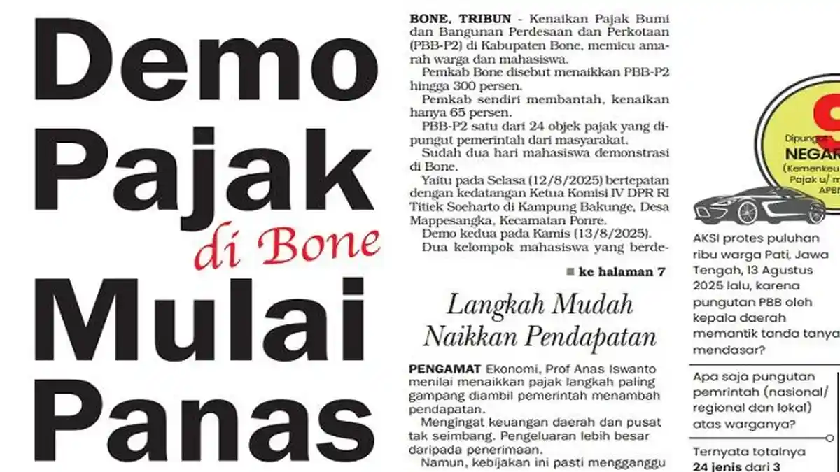 Demo Pajak di Bone Mulai Panas