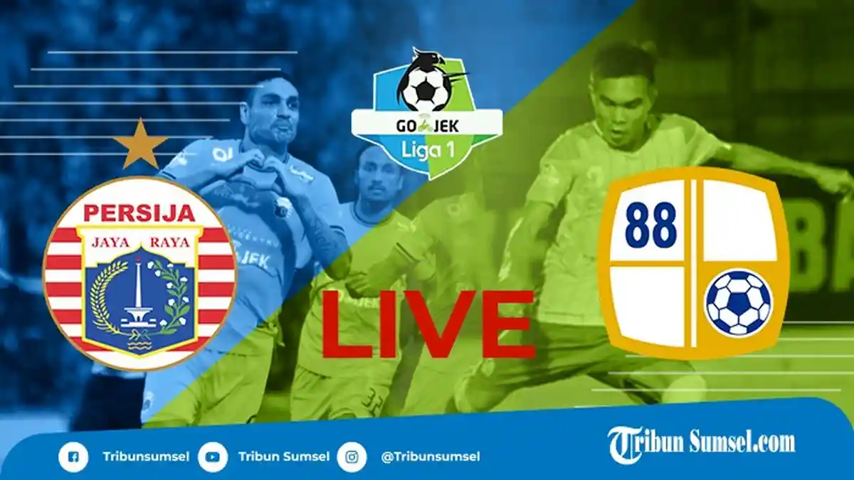 Nonton TV Online Indosiar (Live Streaming) Persija vs Barito Putera Hari ini Pukul 15.30 WIB