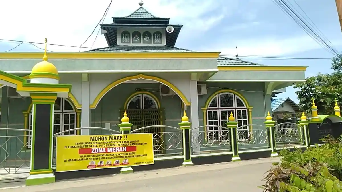 Alasan Masjid Syafa'at di RT 05 Payo Selincah Ditutup, Padahal Warga RT 04 yang Terpapar Covid-19