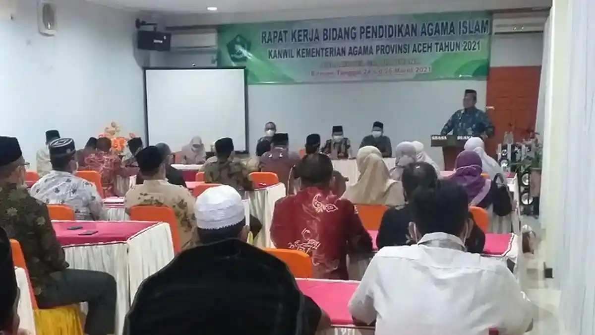 Bidang Pendidikan Agama Islam Kankemenag Seluruh Aceh Gelar Raker di Bireuen