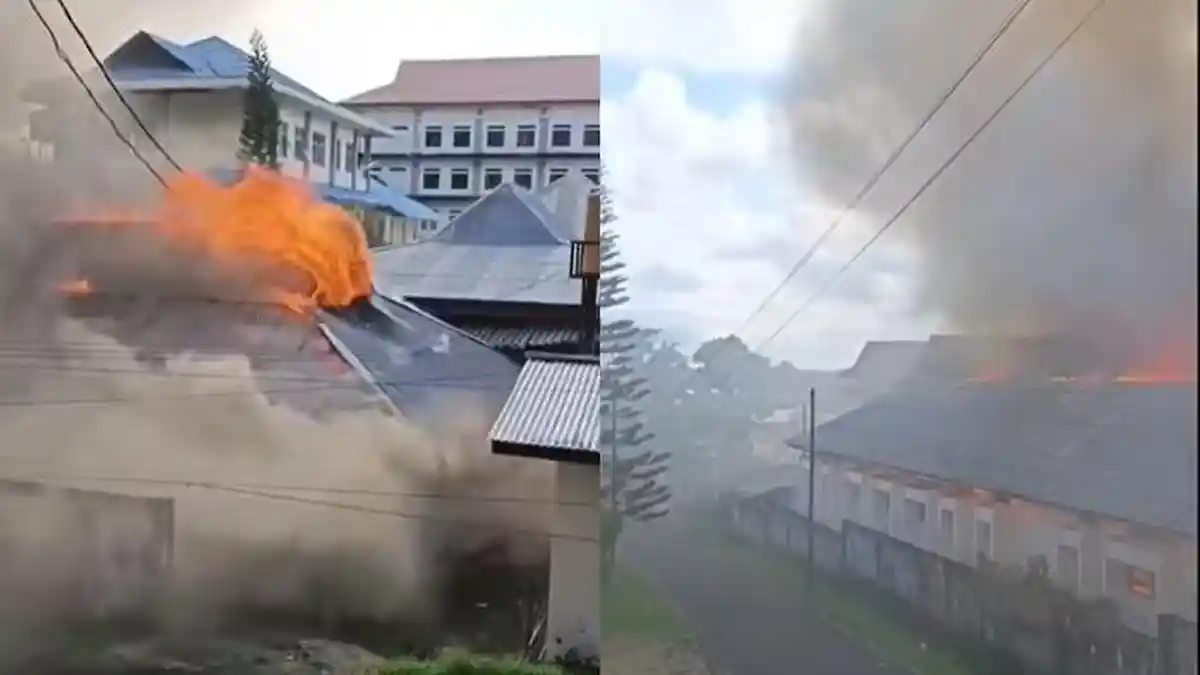 Kesaksian Mahasiswa Saat Gedung Laboratorium FIPP Unima di Kaaten Matani Tomohon Terbakar