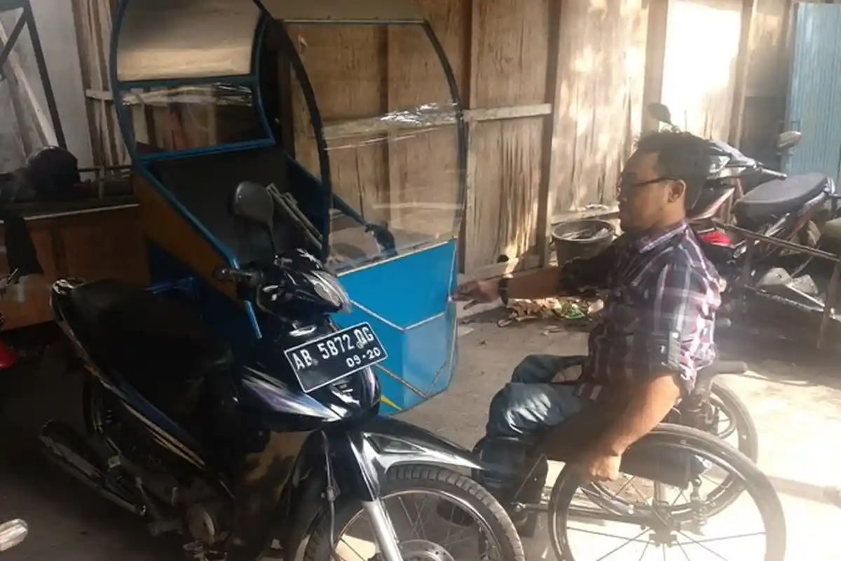 Kisah Sukses Triyono, Penyandang Disabilitas Asal Yogyakarta yang Sukses Rintis Ojek Khusus Difabel