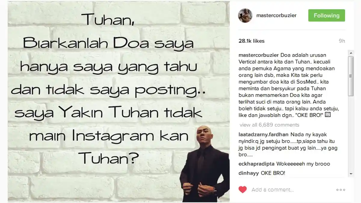 Inikah Sindiran Deddy Corbuzier pada Mario Teguh