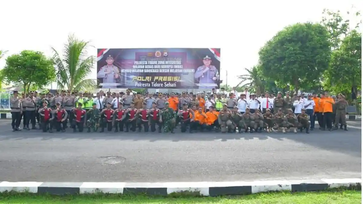 Hadiri Apel Siaga, Pemkot Tidore Tegaskan Dukungan Pengamanan Ramadan 2026