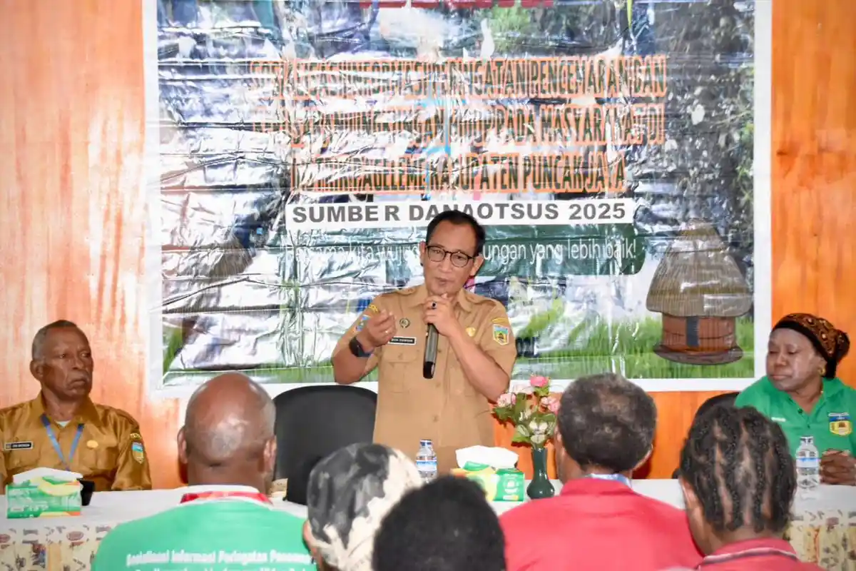Warga Puncak Jaya Diimbau Selamatkan Lingkungan, Sekda Risa: Mari Jaga Alam dan Cegah Pencemaran