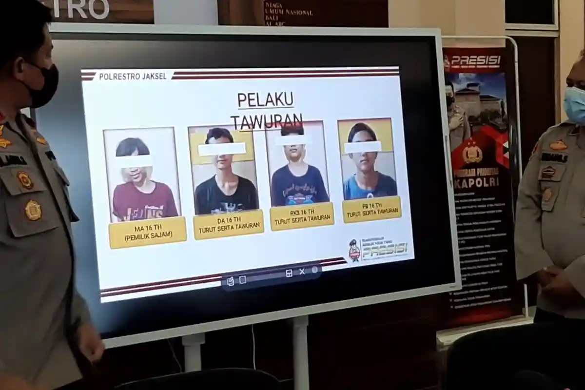 4 Pelajar yang Terlibat Tawuran di Lenteng Agung saat Subuh Ditangkap Polisi, Penjara Menanti