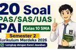 20 Soal PAS/SAS/UAS PAI Kelas 10 SMA Semester 2 Kurikulum Merdeka 2026 Lengkap dengan Kunci Jawaban