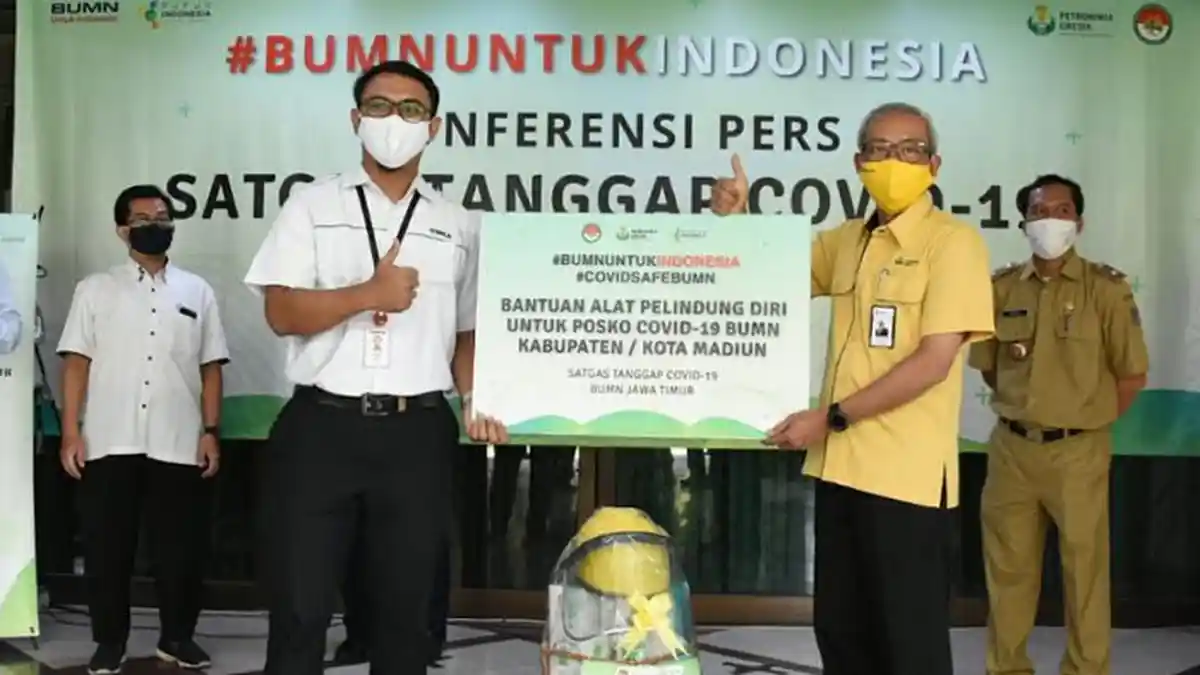 Dukung New Normal Life, Petrokimia Gresik Terus Salurkan Bantuan ke Masyarakat dan Posko