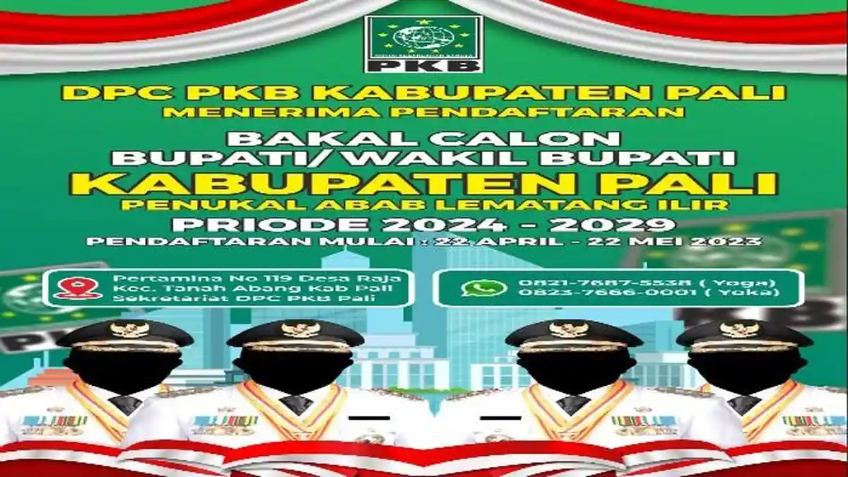 Mulai 22 April 2024, PKB Buka Pendaftaran Bakal Calon Kepala Daerah Pilkada PALI 2024
