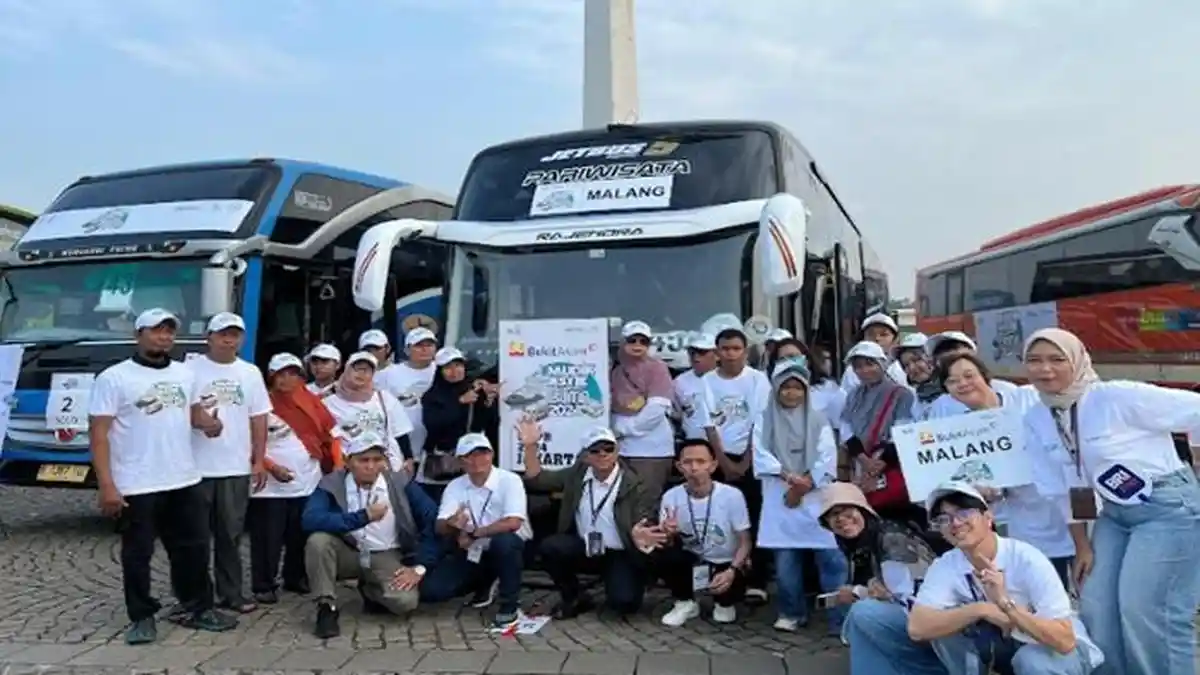 Mudik Asyik Bersama BUMN 2024, PT Bukit Asam Berangkatkan Ratusan Pemudik