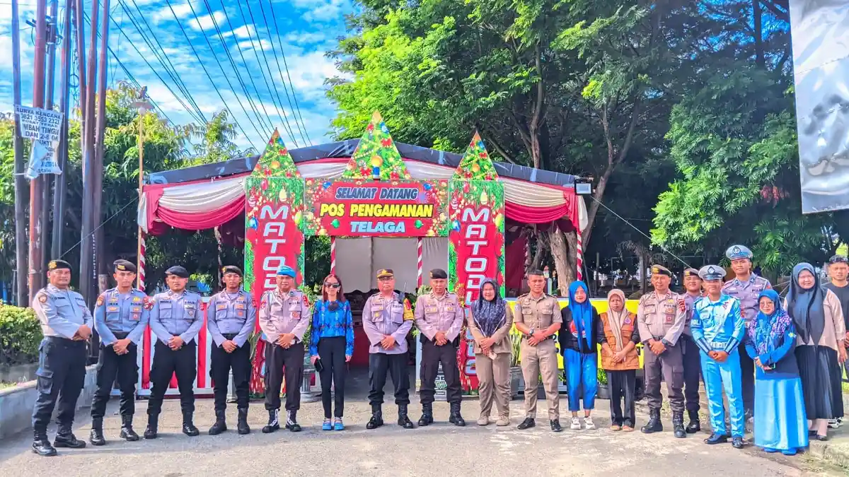 Posko Pengamanan Telaga Gorontalo Diklaim Kurangi Kemacetan saat Tahun Baru 2025