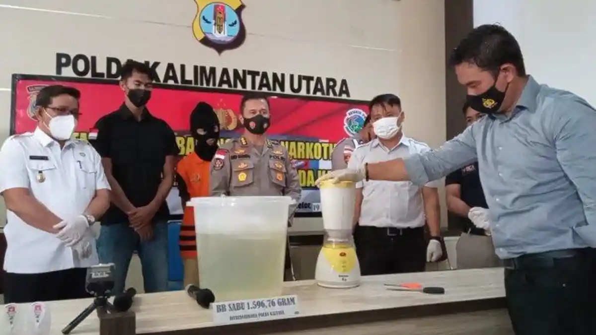 Pelajar SMA di Kaltara Jadi Kurir Sabu 1,5 Kilogram