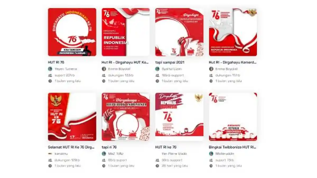 15 Link Twibbon HUT RI ke-76 dan Cara Pakainya, Dilengkapi Cara Bagikan Twibbon ke Medsos