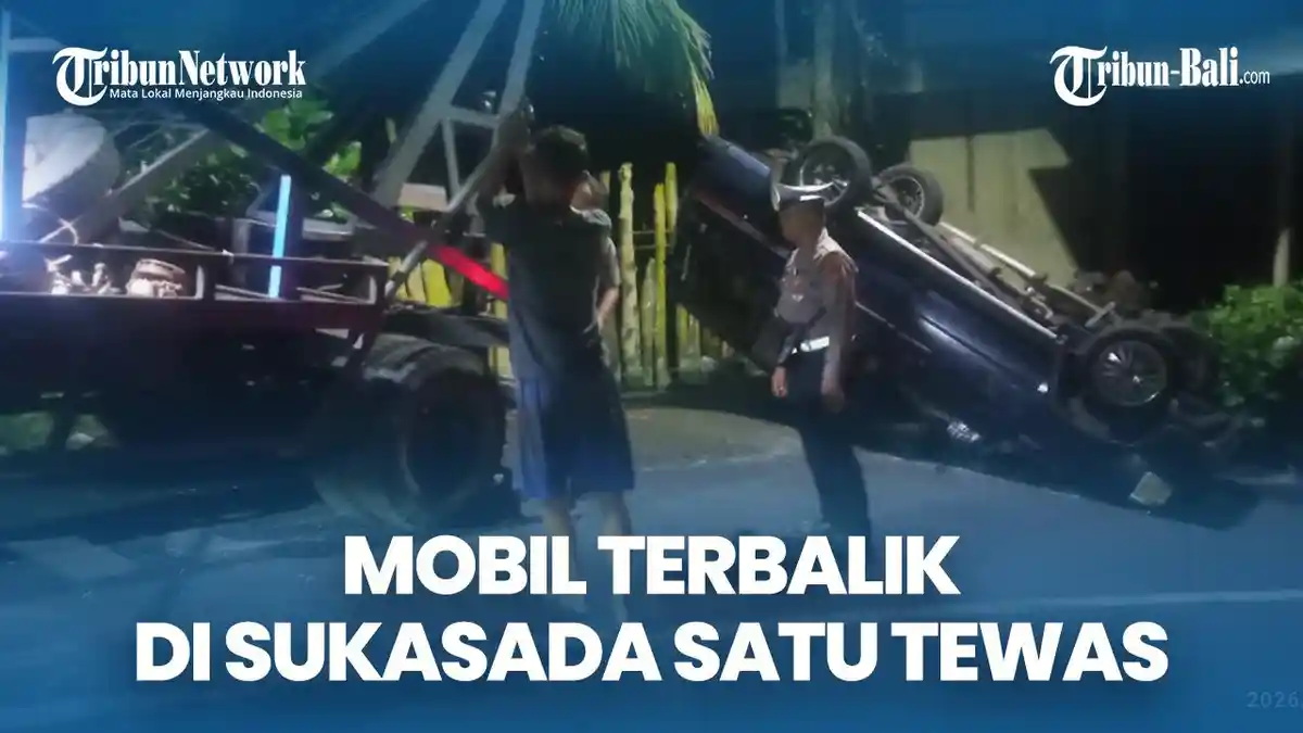 TEWAS 1 Penumpang Insiden Kijang Terbalik di Sukasada, Kecelakaan Tunggal Diduga karena Rem Blong 