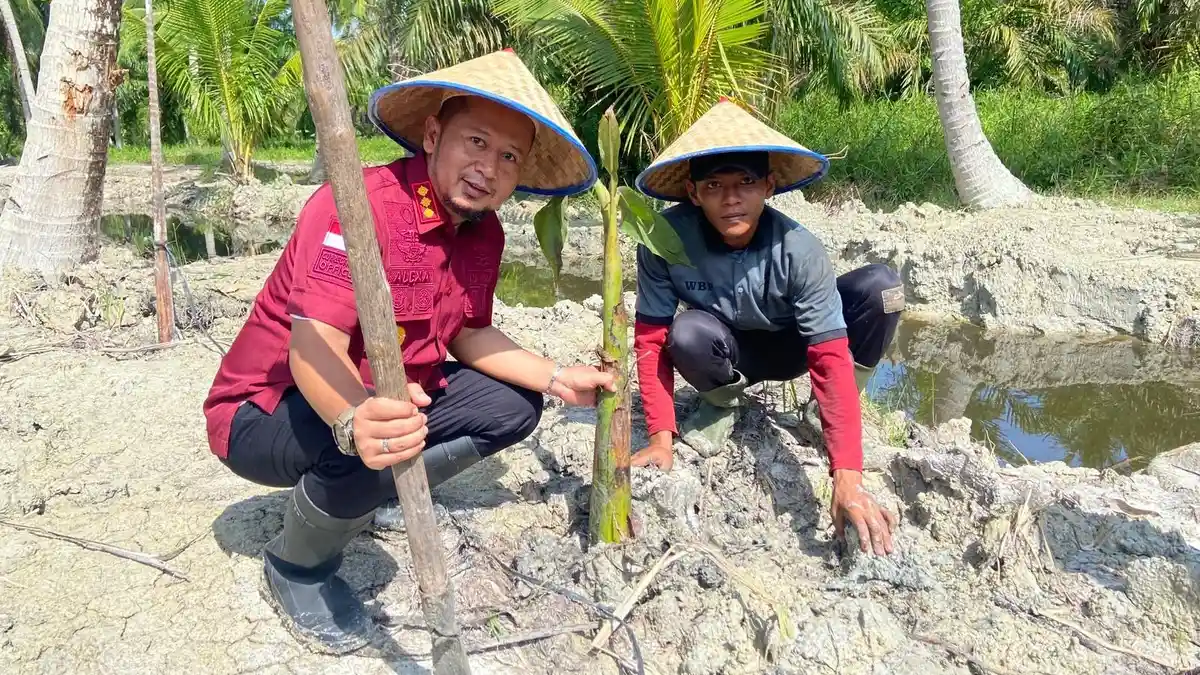 Dukung Ketahanan Pangan, Lapas Labuhan Ruku Kanwil Kemenkumham Sumut Budidaya Pisang
