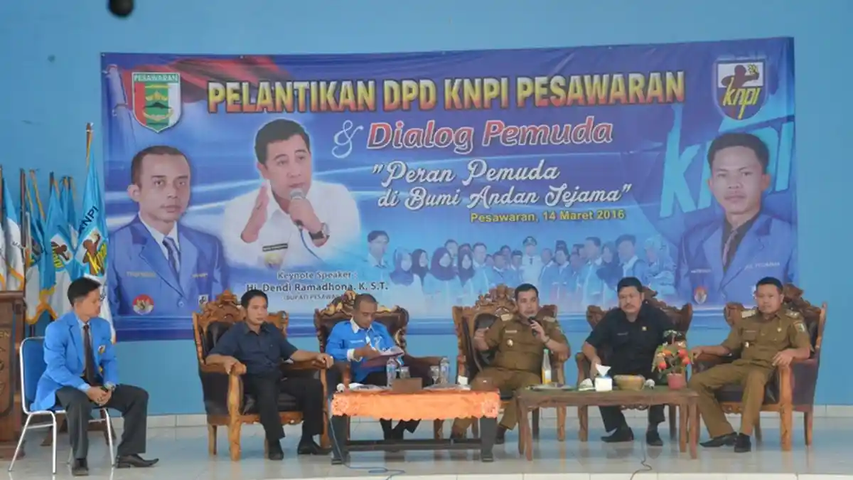 Dendi Ramadhona Ingin KNPI Pesawaran Jadi Wahana Kontemplasi Pemuda